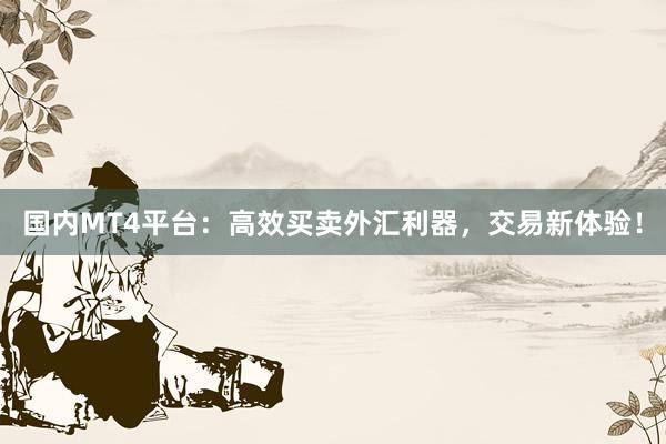 国内MT4平台：高效买卖外汇利器，交易新体验！